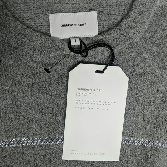 Current/Elliott Victor Metallic Stripe Knit Sweater - Size 1 - NWT - Picture 7 of 8